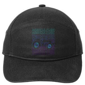 Agriculture Farming Farmer 7-Panel Snapback Hat