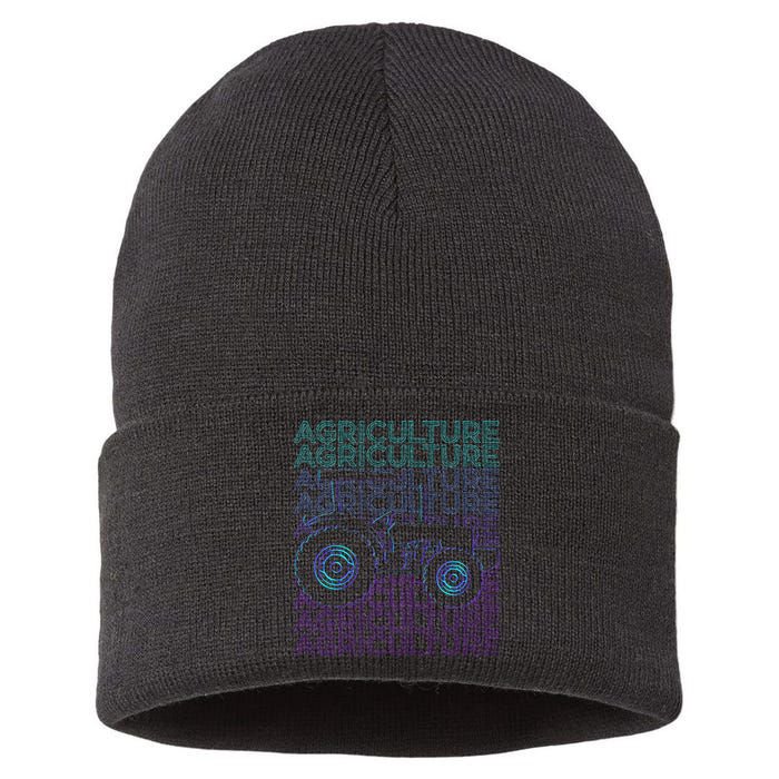 Agriculture Farming Farmer Sustainable Knit Beanie