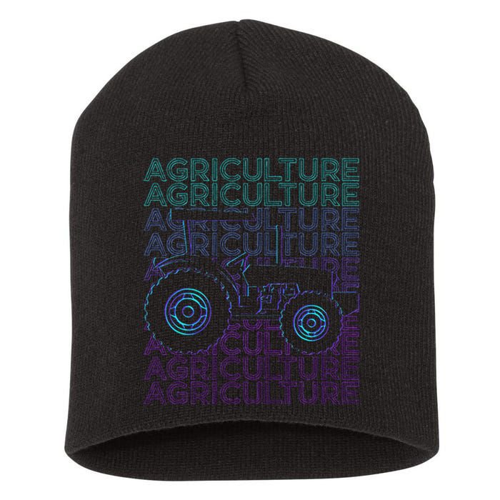 Agriculture Farming Farmer Short Acrylic Beanie