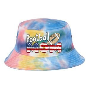 American Flag Football Mom Gift Mom Lovers American Football Gift Tie Dye Newport Bucket Hat