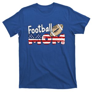 American Flag Football Mom Gift Mom Lovers American Football Gift T-Shirt