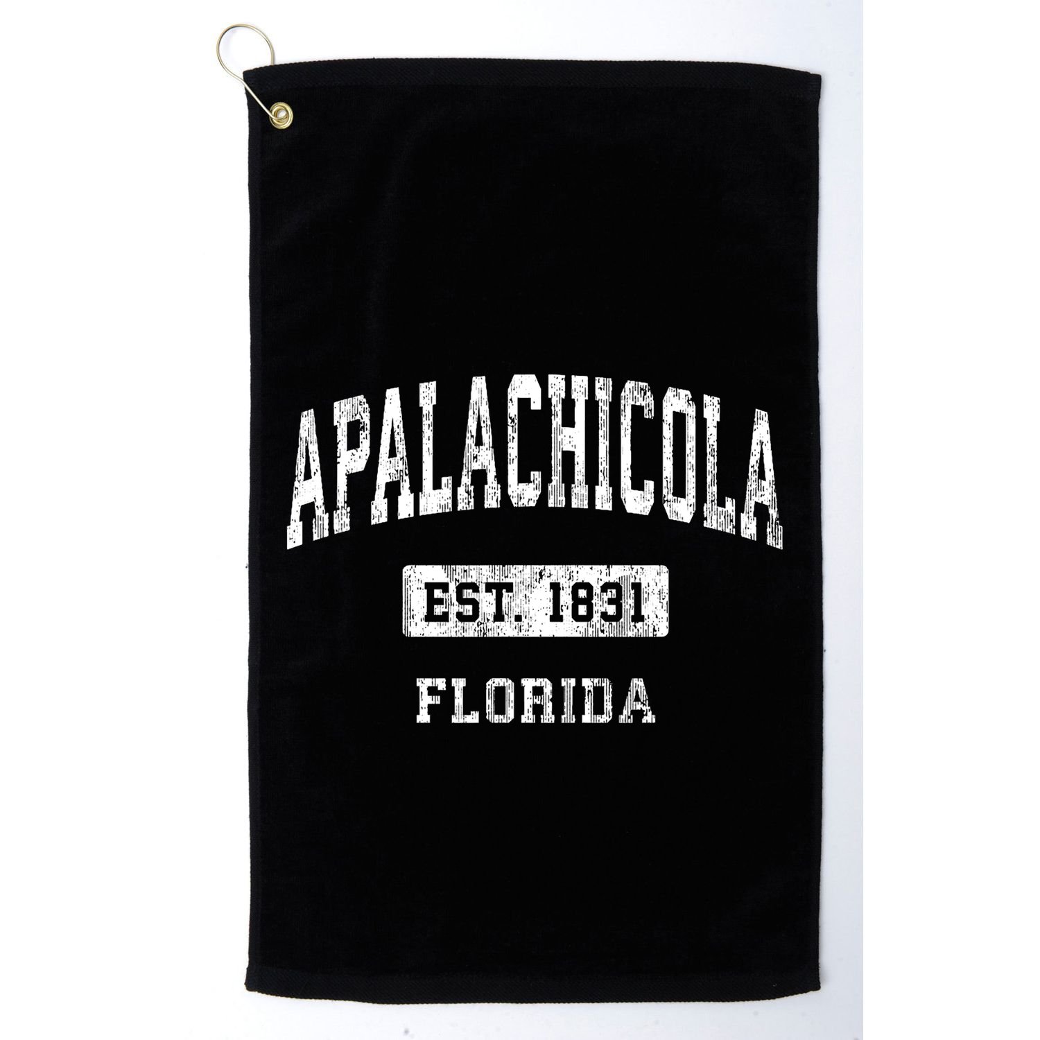 Apalachicola Florida Fl Vintage Sports Established Golf Towel