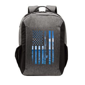 American Flag Fish Fisher Fisherman Funny Bass Fishing Vector Backpack