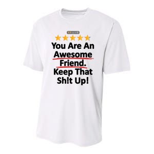 Awesome Friend Funny Gift Idea For BFF Youth Performance Sprint T-Shirt