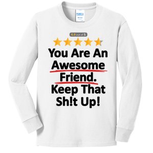 Awesome Friend Funny Gift Idea For BFF Kids Long Sleeve Shirt