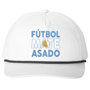 Argentina Flag Futbol Mate Asado Argentinian Pride Snapback Five-Panel Rope Hat