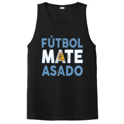 Argentina Flag Futbol Mate Asado Argentinian Pride PosiCharge Competitor Tank