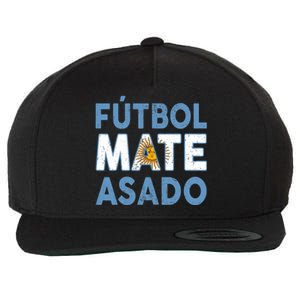 Argentina Flag Futbol Mate Asado Argentinian Pride Wool Snapback Cap