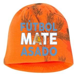 Argentina Flag Futbol Mate Asado Argentinian Pride Kati - Camo Knit Beanie