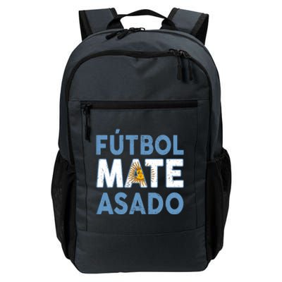 Argentina Flag Futbol Mate Asado Argentinian Pride Daily Commute Backpack