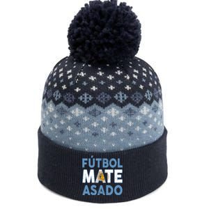 Argentina Flag Futbol Mate Asado Argentinian Pride The Baniff Cuffed Pom Beanie