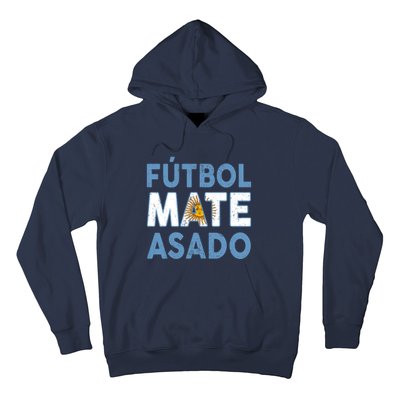 Argentina Flag Futbol Mate Asado Argentinian Pride Hoodie