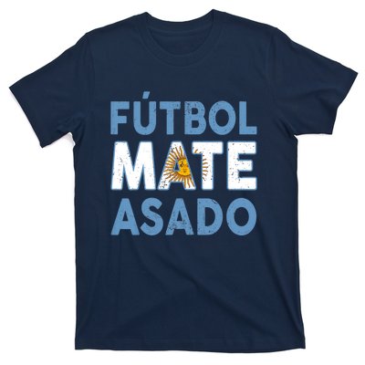 Argentina Flag Futbol Mate Asado Argentinian Pride T-Shirt