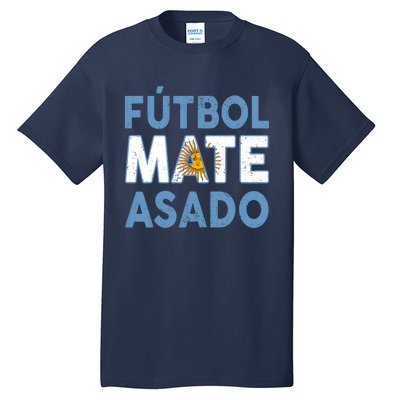 Argentina Flag Futbol Mate Asado Argentinian Pride Tall T-Shirt