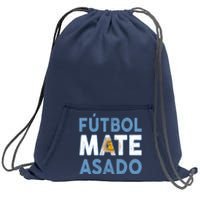 Argentina Flag Futbol Mate Asado Argentinian Pride Sweatshirt Cinch Pack Bag