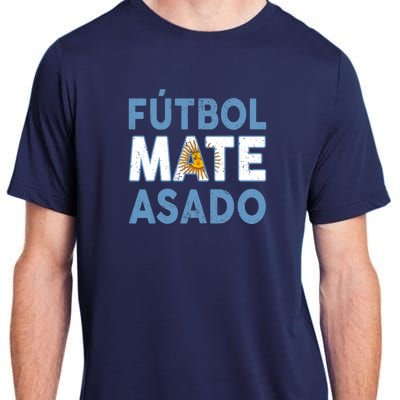 Argentina Flag Futbol Mate Asado Argentinian Pride Adult ChromaSoft Performance T-Shirt