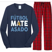 Argentina Flag Futbol Mate Asado Argentinian Pride Long Sleeve Pajama Set