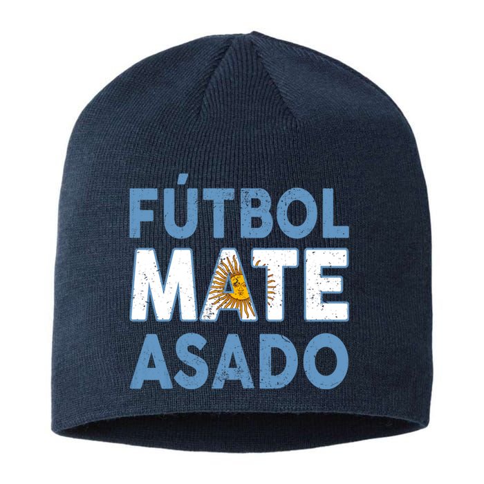 Argentina Flag Futbol Mate Asado Argentinian Pride Sustainable Beanie