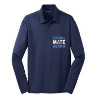 Argentina Flag Futbol Mate Asado Argentinian Pride Silk Touch Performance Long Sleeve Polo