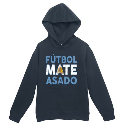 Argentina Flag Futbol Mate Asado Argentinian Pride Urban Pullover Hoodie