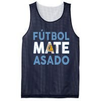 Argentina Flag Futbol Mate Asado Argentinian Pride Mesh Reversible Basketball Jersey Tank