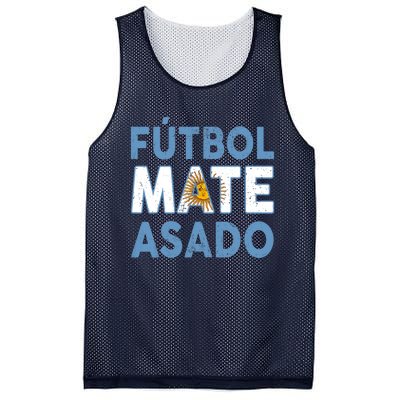 Argentina Flag Futbol Mate Asado Argentinian Pride Mesh Reversible Basketball Jersey Tank