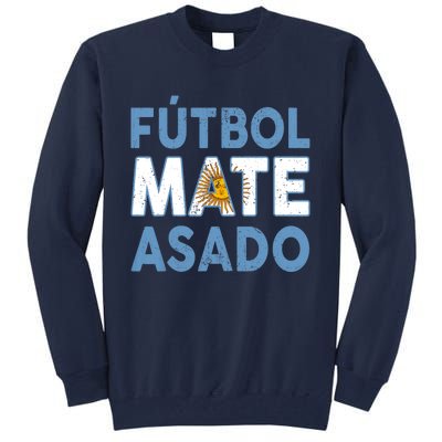 Argentina Flag Futbol Mate Asado Argentinian Pride Tall Sweatshirt