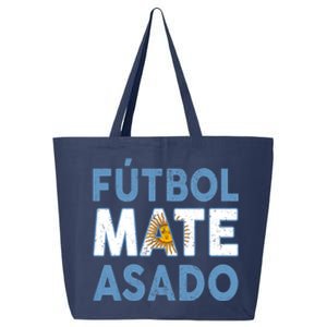 Argentina Flag Futbol Mate Asado Argentinian Pride 25L Jumbo Tote