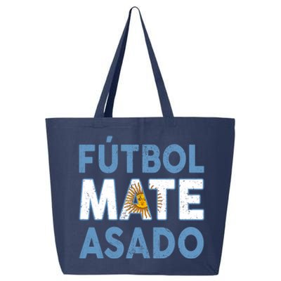 Argentina Flag Futbol Mate Asado Argentinian Pride 25L Jumbo Tote