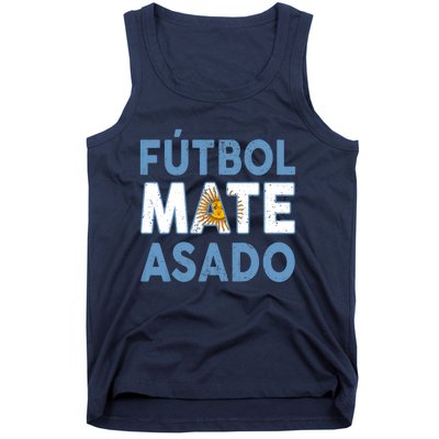 Argentina Flag Futbol Mate Asado Argentinian Pride Tank Top