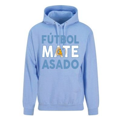 Argentina Flag Futbol Mate Asado Argentinian Pride Unisex Surf Hoodie