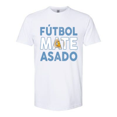 Argentina Flag Futbol Mate Asado Argentinian Pride Softstyle® CVC T-Shirt