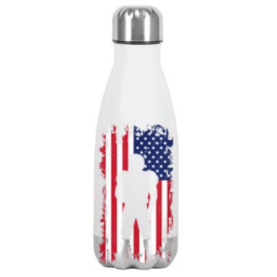 America Football Flag Stainless Steel Insulated Water Bottle