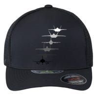 Air Force Fighter Jets F4 F111 F15 F16 F22 F35  Flexfit Unipanel Trucker Cap