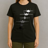 Air Force Fighter Jets F4 F111 F15 F16 F22 F35  T-Shirt