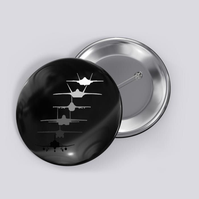 Air Force Fighter Jets F4 F111 F15 F16 F22 F35  Button