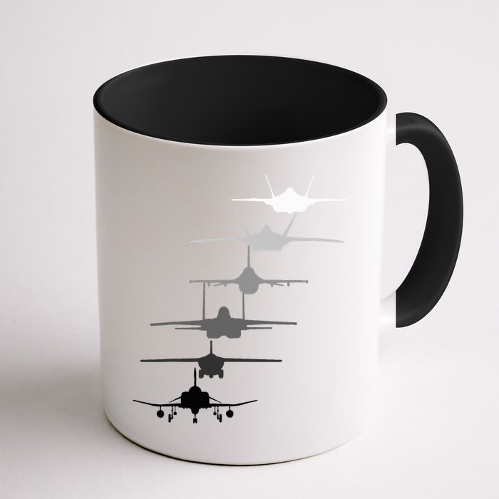 Air Force Fighter Jets F4 F111 F15 F16 F22 F35  Mug