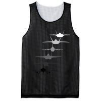 Air Force Fighter Jets F4 F111 F15 F16 F22 F35  Mesh Reversible Basketball Jersey Tank