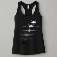 Air Force Fighter Jets F4 F111 F15 F16 F22 F35  Womens Tank Top