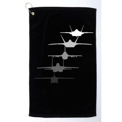 Air Force Fighter Jets F4 F111 F15 F16 F22 F35  Golf Towel