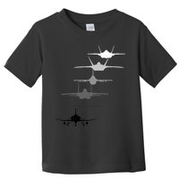 Air Force Fighter Jets F4 F111 F15 F16 F22 F35  Toddler T-Shirt
