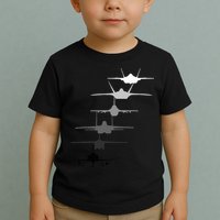 Air Force Fighter Jets F4 F111 F15 F16 F22 F35  Toddler T-Shirt
