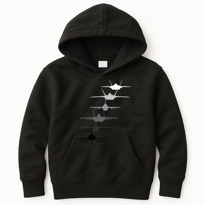 Air Force Fighter Jets F4 F111 F15 F16 F22 F35  Kids Hoodie