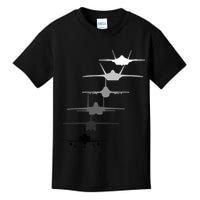 Air Force Fighter Jets F4 F111 F15 F16 F22 F35  Kids T-Shirt
