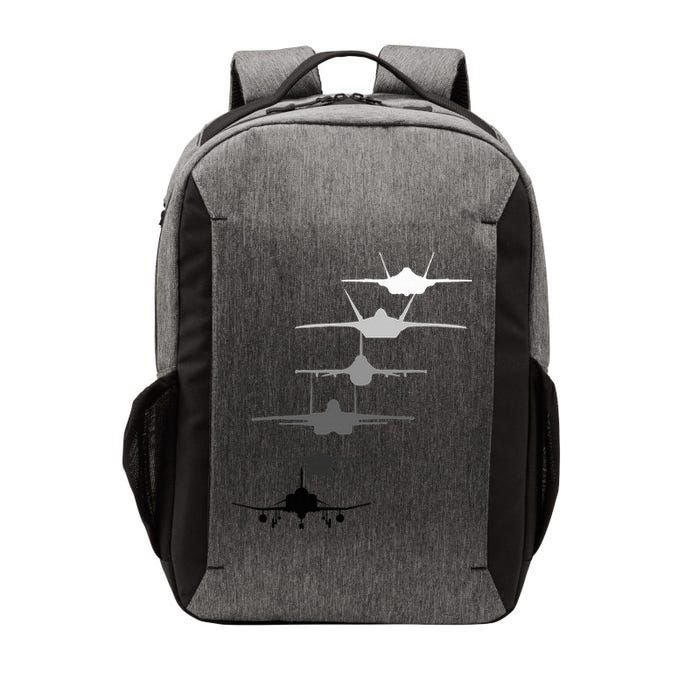 Air Force Fighter Jets F4 F111 F15 F16 F22 F35  Vector Backpack