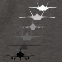Air Force Fighter Jets F4 F111 F15 F16 F22 F35  Vector Backpack