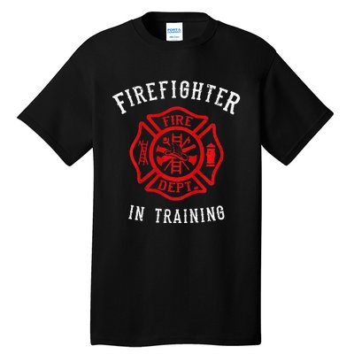 Adorable Firefighter for Little Heroes Tall T-Shirt