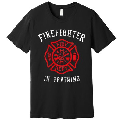 Adorable Firefighter for Little Heroes Premium T-Shirt