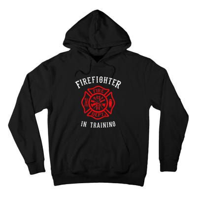 Adorable Firefighter for Little Heroes Tall Hoodie