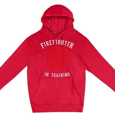 Adorable Firefighter for Little Heroes Premium Pullover Hoodie